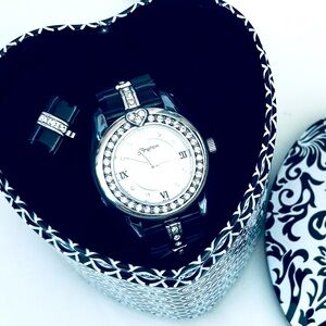 Brighton Dana Point Blue Watch with Heart Tin